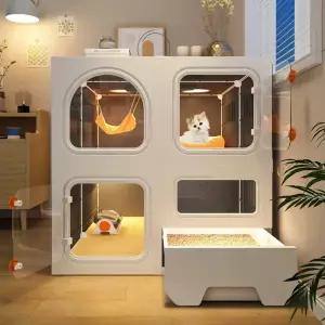 고양이 화장실 특대형 배변통 샌드박스 사막화 펠렛