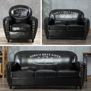 가구 빈티지 가죽소파 호텔 엔틱소파 유럽 거실