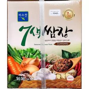 미소찬 7색 쌈장 14kg 대용량 업소용
