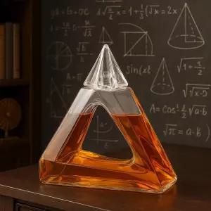 펜로즈 트라이앵글 임파서블 와인 위스키 디캔터 750ml 크리스탈 글래스 기하학적 일루전 디자인 수학