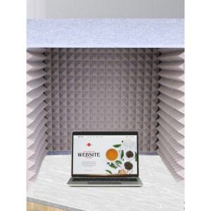 간이 방음 부스 흡음면 간이방음부스 피아노 소형 책상용 조립식 미니 녹음 녹음실 흡음재