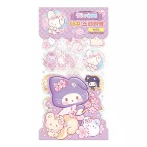 [크래프트빌]말랑이 온라인 다꾸 스티커팩 - 벚꽃즈