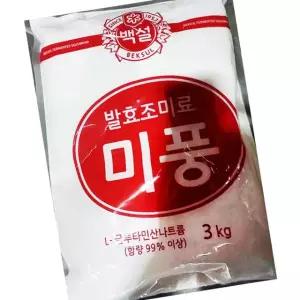 백설 미풍 3K 4개 업소용 조미료 대용량 간장 식자재 양념