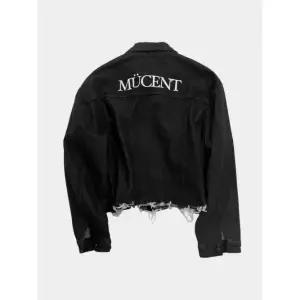 [4월 16일 배송] MUCENT 크롭 데미지 흑청 데님 자켓 청자켓 102641