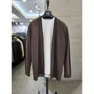 바쏘옴므 세이브존03 바쏘옴므 25 브라운 버튼리스 오픈 COOL 니트 가디건 WSYFZ2GW03