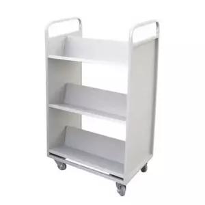 도서관 북트롤리 단 철제 북카트 거실 이동형 책꽂이 책장