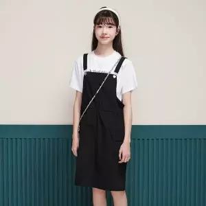 [보리보리/에꼴리에]여자 여름이월 쿨스판 카고 포켓멜빵스커트(25B5851)