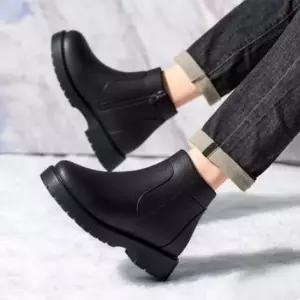 트래킹화 아이젠 부착 남성 가죽 앵클부츠 방한화 방수 털부츠