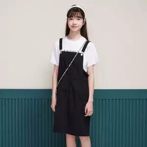 [보리보리/에꼴리에]여자 여름이월 쿨스판 카고 포켓멜빵스커트(25B5851)