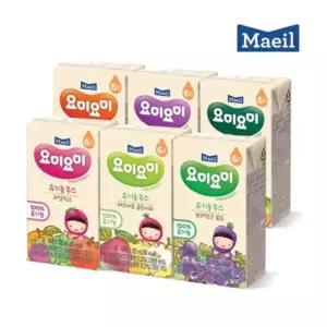 요미요미 유기농주스 6종 혼합구성 125ml 24팩