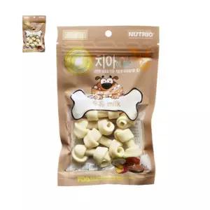 애견껌 뉴트리오 국내산 치아에 좋은 강아지껌 우유 80gX10개