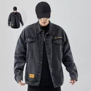 남성 남자데님자켓 가을아우터 워싱 연청 흑청