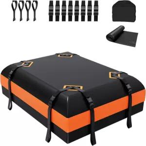 디글 루프탑 카고 캐리어 15입방피트 랙이 없는 차량용 카고백 미끄럼 방지 매트 도어 후크 4개 및 보강