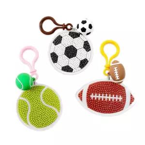 스포츠볼 보석십자수 열쇠고리 만들기 비즈공예 수업교구 여가생활 취미퍼즐 집들이