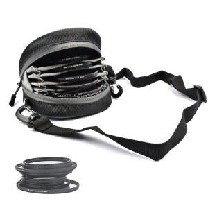 8 포켓 카메라 렌즈 필터 파우치, 물 및 전문 사진 홀더 벨트 백 파우치 휴대용 케이스 원형 필터용