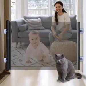 강아지 안전문 애견 울타리 펜스 반려견 고양이문 방묘창 2컬러