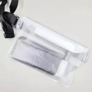 방수 보조가방 힙색 화이트 수영장가방