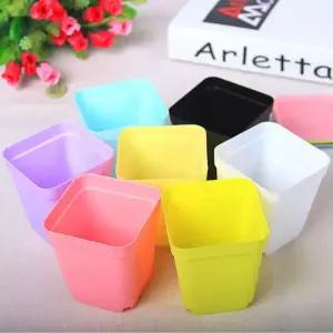 화분 사각 컬러 미니화분