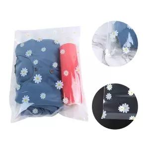 26x34 투명 지퍼백 플라워