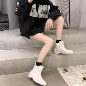 [라일리] Rly 무광 숏레인 숏장화 장화 부츠 레인 첼시