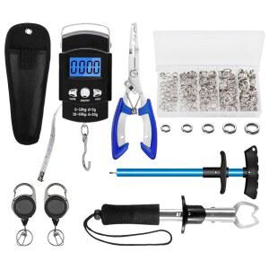 XBLACK 낚시 도구 키트 펜치 물고기 잡기 세트 소금물 저항