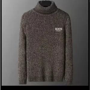 원더우면 남자 니트 캐주얼 목 칼라넥 두꺼운 베이스 스웨터 터틀넥 모조밍크 보온 폴라 OPH5