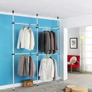 [라일리생활건강] Rly 4단 폴 행거 일반형 25mm 원룸옷정리 원룸행