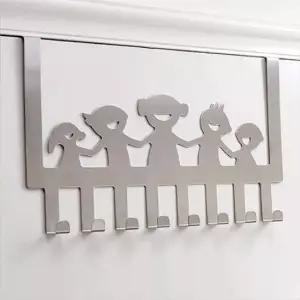 [생활] 8구 문걸이 행거 가정용 벽걸이 후크 코트 걸이