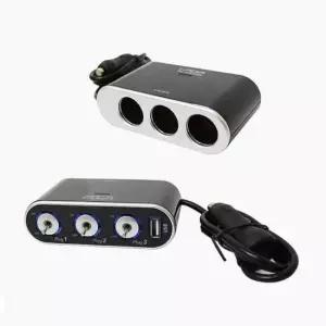 [CAR] USB 3구 차량용 전원 소켓 시가잭 충전기