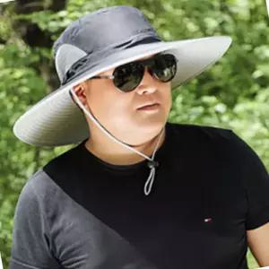 [원삼안전] 남성  등산 낚시 대두모자 빅사이즈  사파리모자 자외선차단 (본품)