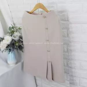 gis_골드 버튼스커트.SOKH라인스커트,면접스커트,정장스커트,오피스룩,스판스커트