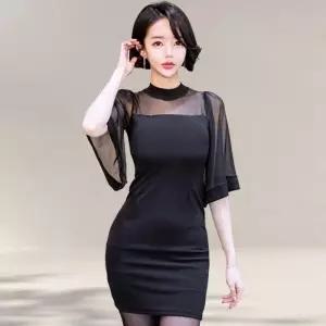 [라일리여성의류] Rly 여성 하객 원피스 여름 쉬폰 정장 미니 스커트