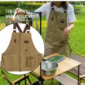 VERSATILE 노바나507 다용도 조끼 DEEP BEIGE포켓 캠핑 목공작업용 배달 도조끼