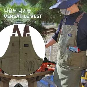 VERSATILE 노바나 507 다용도 조끼 KHAKI포켓 캠핑 목공작업용 배달 도조끼