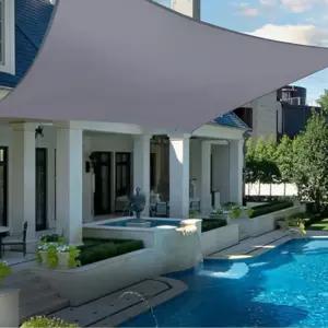 고밀도 휴대용 방수 사각 그늘막 그레이 2.3M 텐트 썬쉐이드 쉐이드 용그늘막