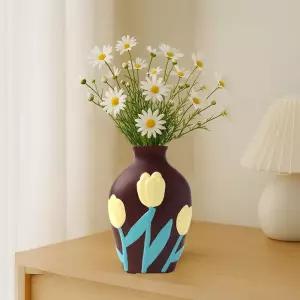 플라워 아트 도자기 꽃병 V2 인테리어 오브제 화병 세라믹 디자인