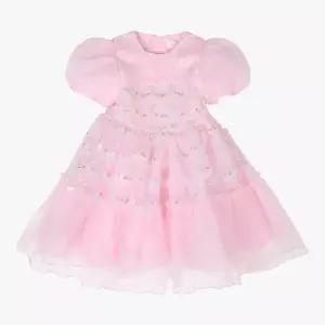 [롯데백화점]로엠걸즈 블링 블링 퍼프 드레스 RGOW26S1P