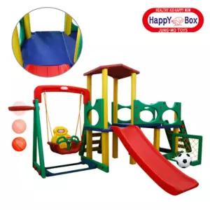 해피 플레이세트 CD미끄럼틀 완구 어린이 유아동 실내용 놀이이기구 키즈카페 마당