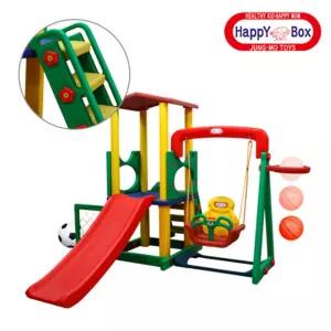 해피 플레이세트 BD미끄럼틀 완구 어린이 유아동 실내용 놀이이기구 키즈카페 마당