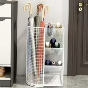 [라일리생활건강] Rly 메쉬 현관 직립형 철제 와이어 대용량 꽂이 우산