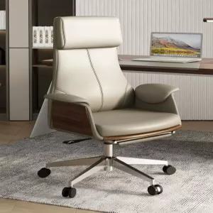 임원의자 중역 사장 회장의자 체어 대표 방 오피스 사무용의자 중역용 강철 리클라이너 가죽