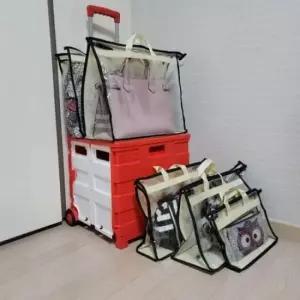 [생활] 가방 정리함 수납 보관대 더스트백 정리대 중형