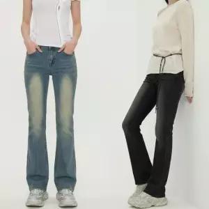 [라일리여성의류] Rly 여성 로우라이즈 워싱 스판 부츠컷 데님팬츠 JE