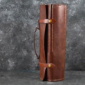 요 가죽 칼 가방 가 휴대용 보관함 사시미