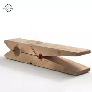 원목의자 나무 사진 북유럽 집게 디자인 벤치 원목