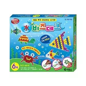 비즈 데코 6색물로완성하는 놀이 공예 재미있는 어린이 아동 유아 미술