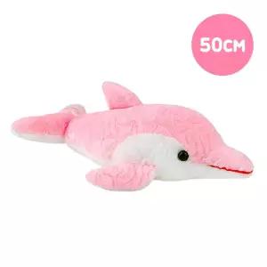 돌고래 쿠션인형 핑크 50cm 동물 해양 장난감 놀이 디자인 캐릭터 애착 봉제