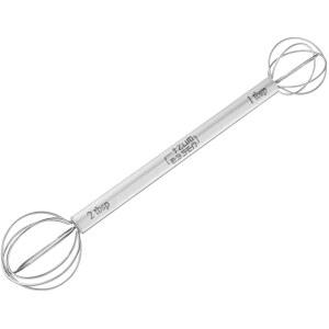 미니 주방 거품기 측정 - 8인치 더블 헤드 다기능 미소 페이스트 볼 & 믹서 머들러 | 1-2 Tbsp