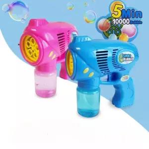 5구 만개의 풍성한 비눗방울 연발 터보 버블건 비누방울총 자동 회전 분사 버블 건전지포함 어린이날 선물