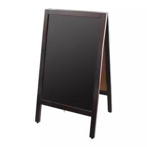카페 A자형 양면 입간판 칠판 (스탠드 대) 0713북유럽아트보드 빈티지사인 블랙 인테리어 메뉴안내 게시 거